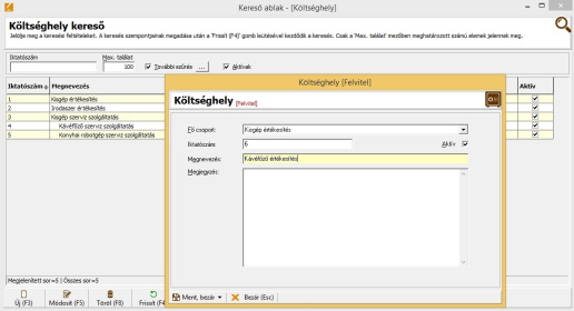Gyűjtőkód felvitel